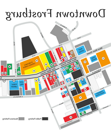 small downtown Frostburg map